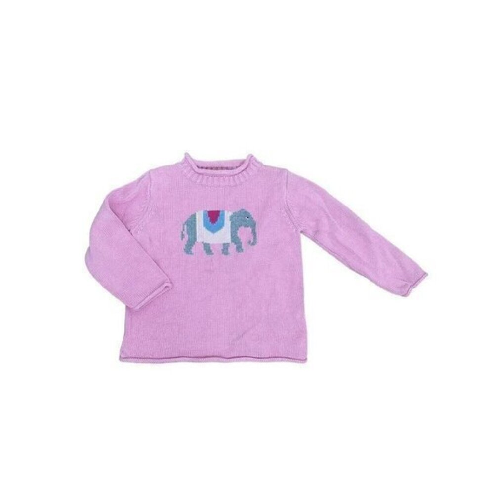 Rugged Bear Elephant Knit Sweater